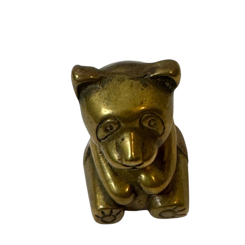 Gold Bear Figurine Home Accent